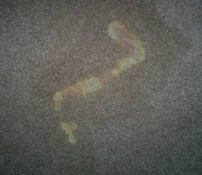 Even bleach stains can be dyed to appear like-new